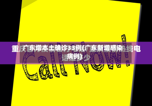 广东增本土确诊33例(广东新增感染病例)-第1张图片