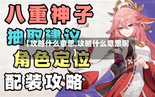 【攻略什么意思,攻略什么意思啊】-第1张图片