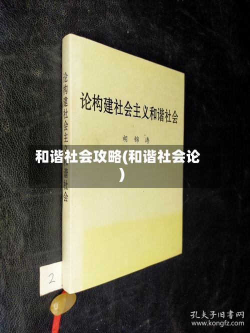 和谐社会攻略(和谐社会论)-第1张图片