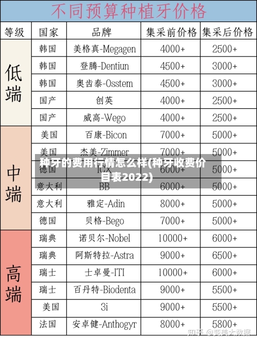种牙的费用行情怎么样(种牙收费价目表2022)-第1张图片