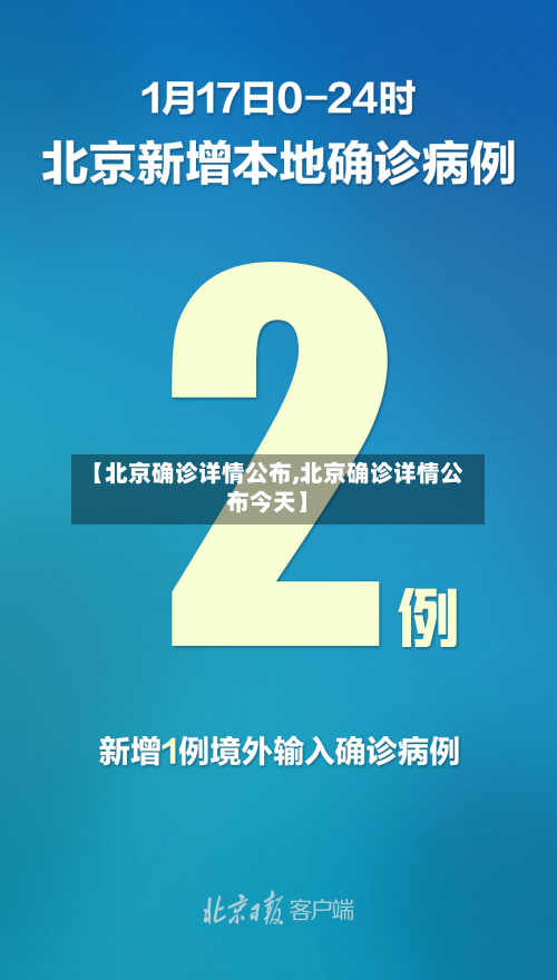【北京确诊详情公布,北京确诊详情公布今天】-第1张图片