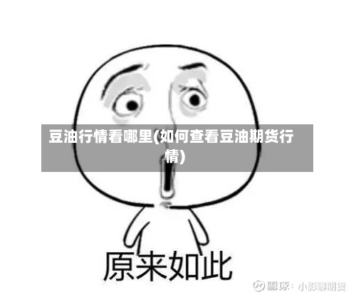 豆油行情看哪里(如何查看豆油期货行情)-第1张图片