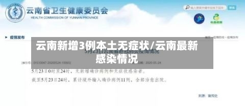 云南新增3例本土无症状/云南最新感染情况-第1张图片