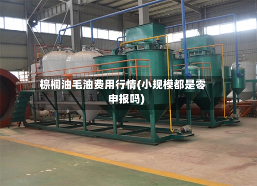 棕榈油毛油费用行情(小规模都是零申报吗)-第1张图片