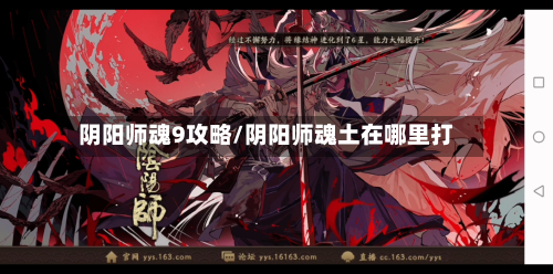 阴阳师魂9攻略/阴阳师魂土在哪里打