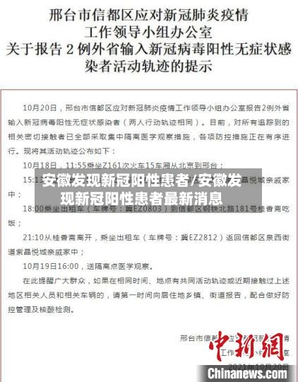 安徽发现新冠阳性患者/安徽发现新冠阳性患者最新消息