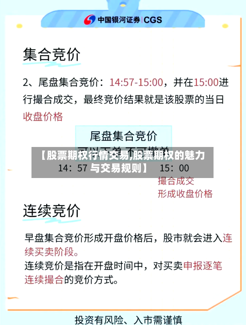 【股票期权行情交易,股票期权的魅力与交易规则】-第1张图片