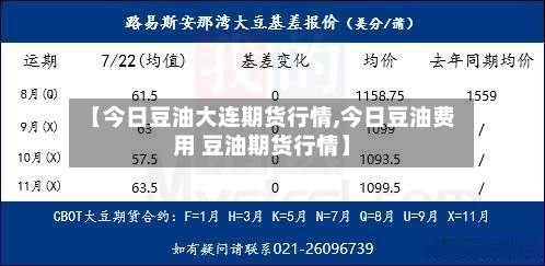 【今日豆油大连期货行情,今日豆油费用 豆油期货行情】-第1张图片