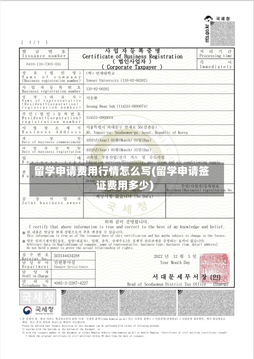 留学申请费用行情怎么写(留学申请签证费用多少)-第1张图片