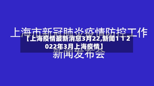 【上海疫情最新消息3月22,新闻1 1 2022年3月上海疫情】-第2张图片