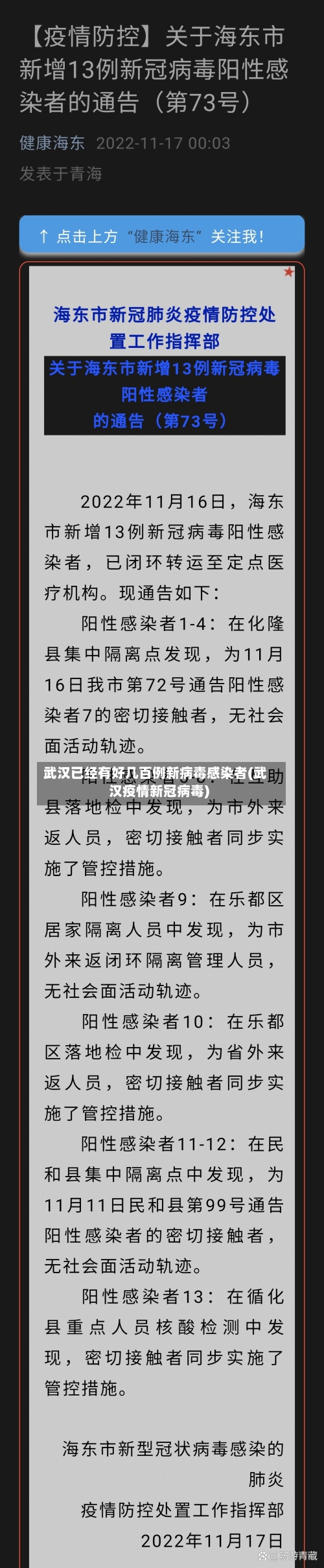 武汉已经有好几百例新病毒感染者(武汉疫情新冠病毒)