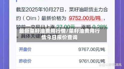 最新菜籽油费用行情/菜籽油费用行情今日报价查询-第3张图片