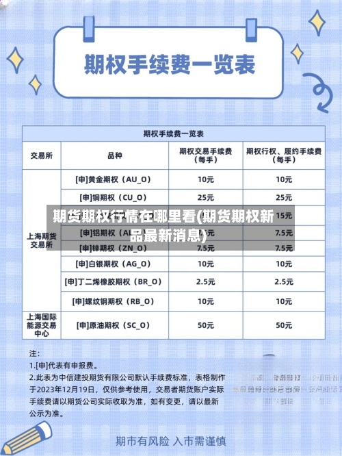 期货期权行情在哪里看(期货期权新品最新消息)-第1张图片