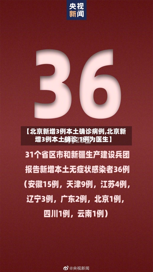 【北京新增3例本土确诊病例,北京新增3例本土确诊 1例为医生】-第2张图片