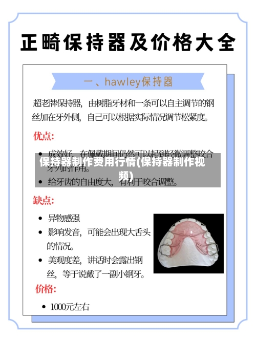 保持器制作费用行情(保持器制作视频)-第1张图片