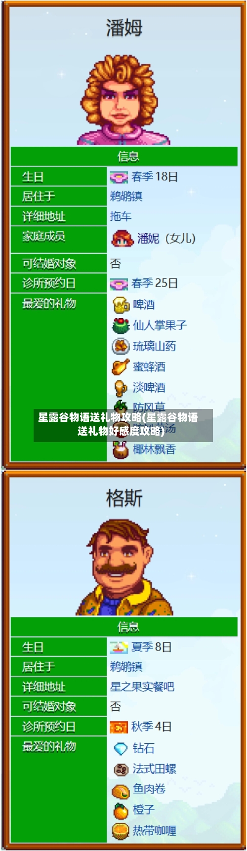 星露谷物语送礼物攻略(星露谷物语送礼物好感度攻略)-第1张图片