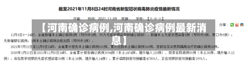 【河南确诊病例,河南确诊病例最新消息】-第1张图片