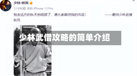 少林武僧攻略的简单介绍-第1张图片