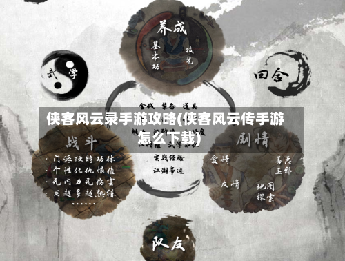 侠客风云录手游攻略(侠客风云传手游怎么下载)-第1张图片