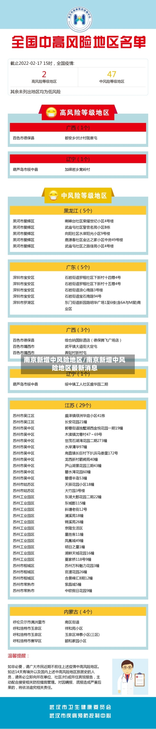 南京新增中风险地区/南京新增中风险地区最新消息-第2张图片