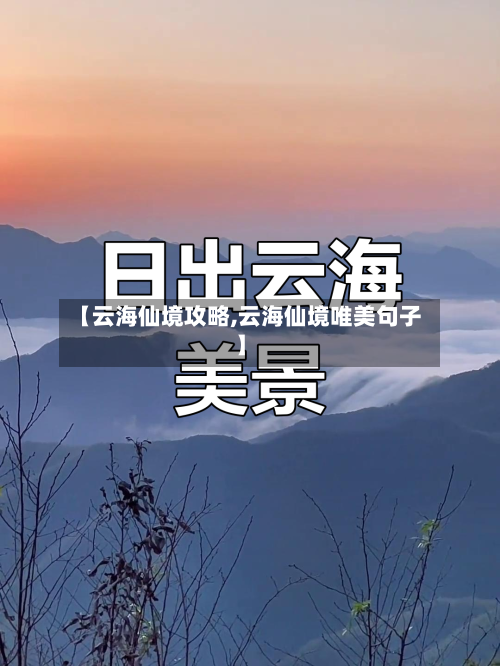 【云海仙境攻略,云海仙境唯美句子】-第1张图片