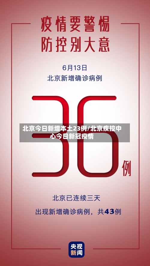 北京今日新增本土23例/北京疾控中心今日新冠疫情-第1张图片