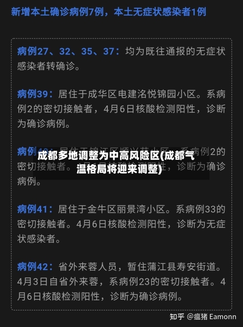 成都多地调整为中高风险区(成都气温格局将迎来调整)-第1张图片