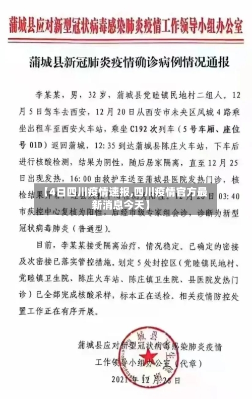 【4日四川疫情速报,四川疫情官方最新消息今天】-第1张图片