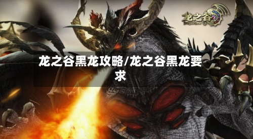 龙之谷黑龙攻略/龙之谷黑龙要求-第1张图片