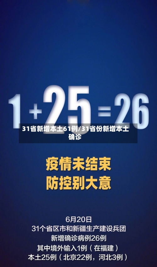 31省新增本土61例/31省份新增本土确诊-第2张图片
