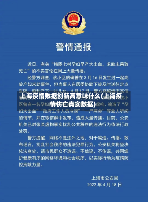 上海疫情数据创新高意味什么(上海疫情伤亡真实数据)-第1张图片
