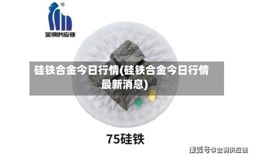 硅铁合金今日行情(硅铁合金今日行情最新消息)-第2张图片