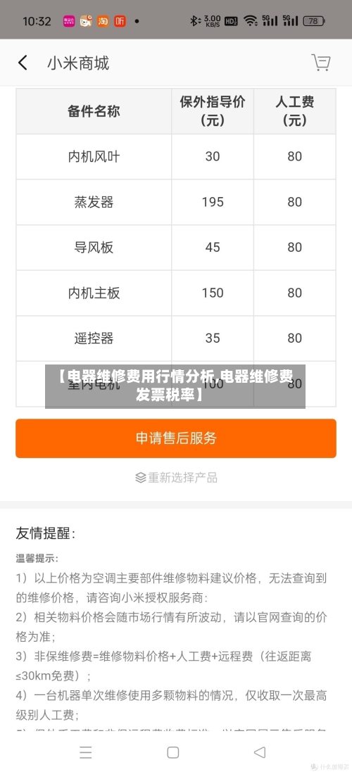 【电器维修费用行情分析,电器维修费发票税率】-第2张图片