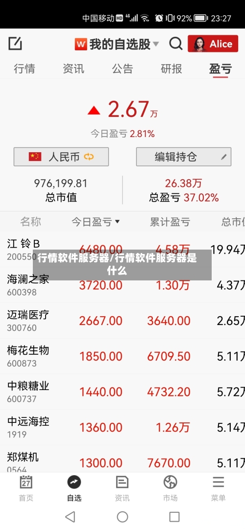 行情软件服务器/行情软件服务器是什么-第1张图片