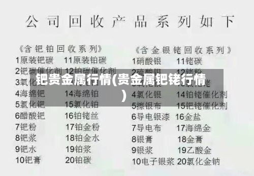 钯贵金属行情(贵金属钯铑行情)-第3张图片