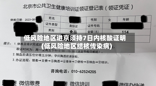低风险地区进京须持7日内核酸证明(低风险地区结核传染病)-第1张图片