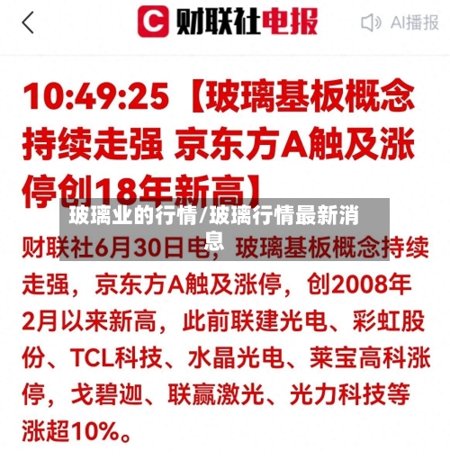 玻璃业的行情/玻璃行情最新消息-第3张图片