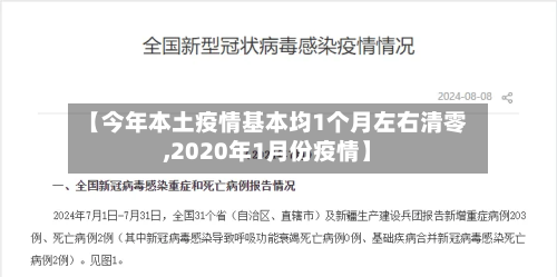 【今年本土疫情基本均1个月左右清零,2020年1月份疫情】-第1张图片