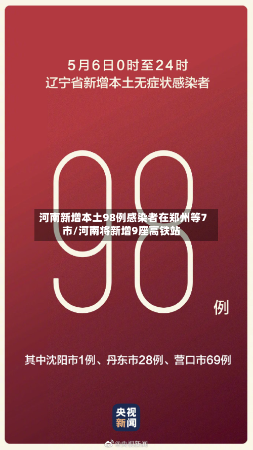 河南新增本土98例感染者在郑州等7市/河南将新增9座高铁站-第2张图片