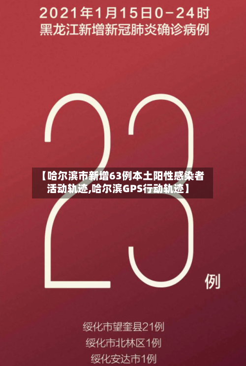 【哈尔滨市新增63例本土阳性感染者活动轨迹,哈尔滨GPS行动轨迹】-第1张图片