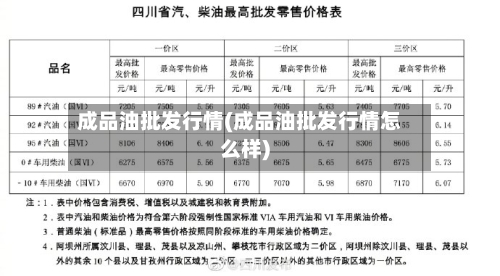成品油批发行情(成品油批发行情怎么样)-第1张图片