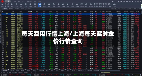 每天费用行情上海/上海每天实时金价行情查询-第1张图片