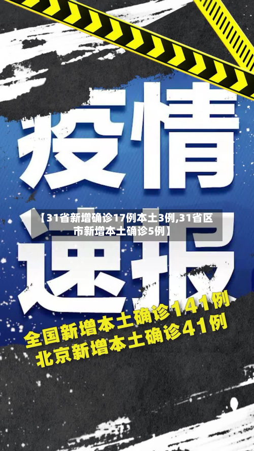 【31省新增确诊17例本土3例,31省区市新增本土确诊5例】-第1张图片