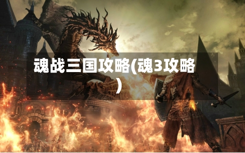 魂战三国攻略(魂3攻略)-第2张图片
