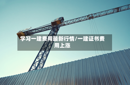 学习一建费用最新行情/一建证书费用上涨