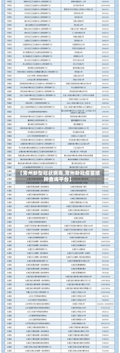 【常州新型冠状病毒,常州新冠疫苗接种查询平台】-第1张图片