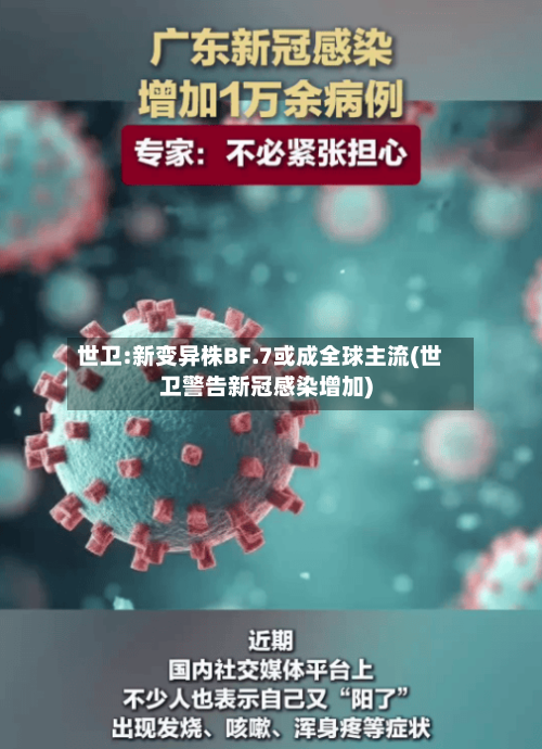 世卫:新变异株BF.7或成全球主流(世卫警告新冠感染增加)-第2张图片