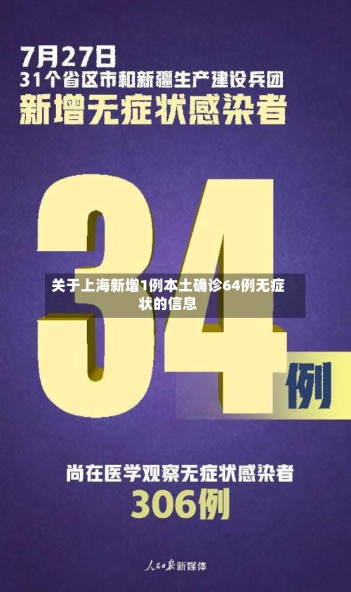 关于上海新增1例本土确诊64例无症状的信息-第2张图片
