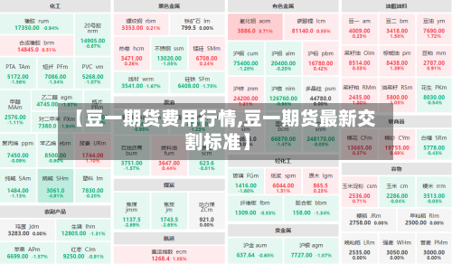 【豆一期货费用行情,豆一期货最新交割标准】