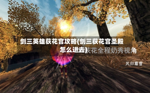剑三英雄荻花宫攻略(剑三荻花宫圣殿怎么进去)-第2张图片
